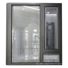 Soundproof large size fixed aluminium corner window